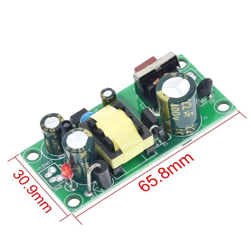 TZT 1/3 قطعة 5 فولت 2A AC-DC تحويل وحدة الطاقة معزولة الطاقة 220 فولت إلى 5 فولت التبديل تنحى محول فرق الجهد العارية لوحة دوائر كهربائية 5V2A