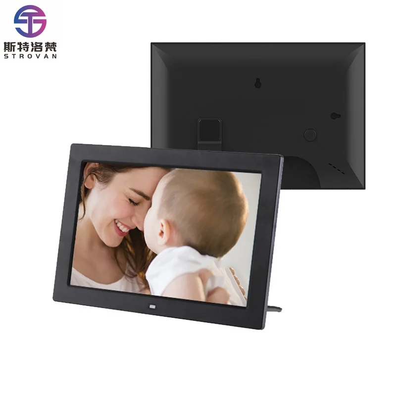 10.1 Inch Android Touch Screen Digital Video Photo Frame, Smart WiFi Digital Picture Frame with Frameo App