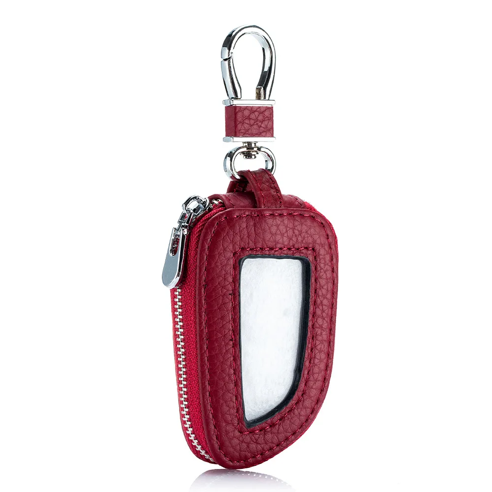 Lady Car Key Case Sunroof Men's Universal Version Top Layer Cowhide New Ins Genuine Leather Women's Key Case For Car Use