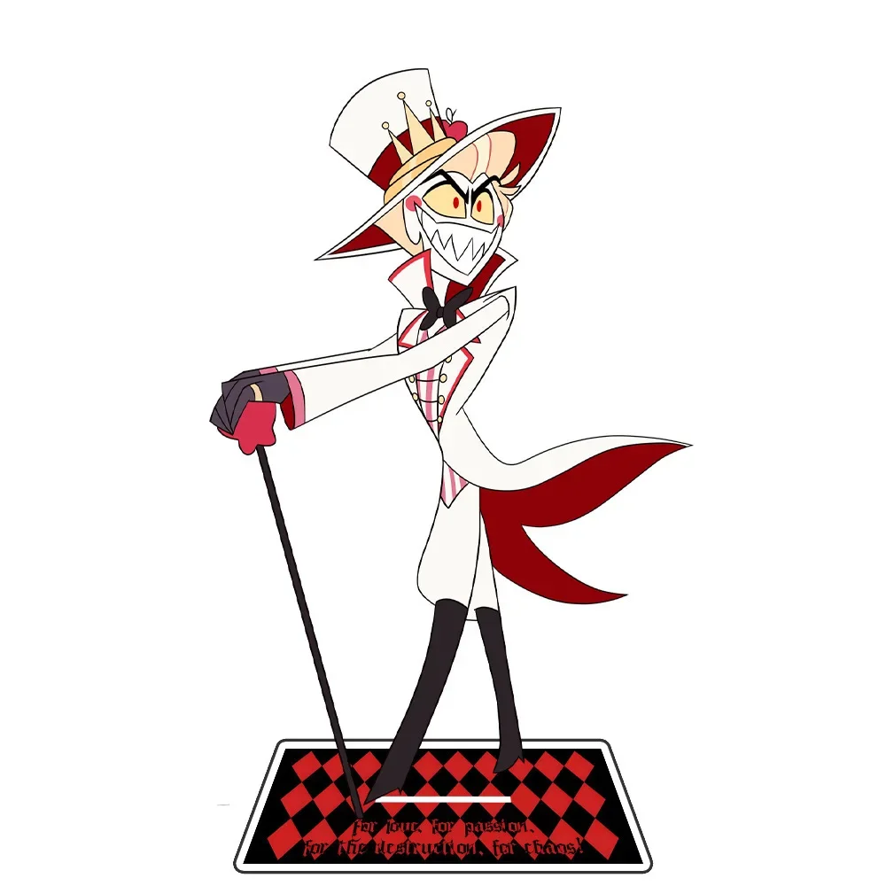 15cm Anime Peripheral Hazbin Hotel Alastor Charlie Morningstar Acrylic Stand Model Furniture for Display Decoration Gift