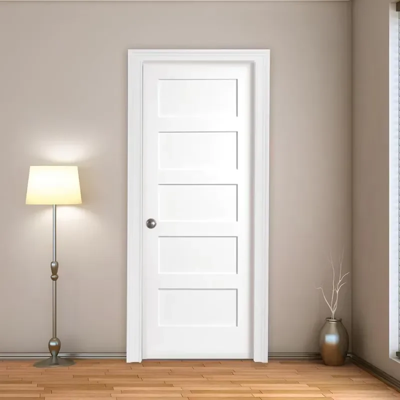 Modern Sound Insulation Fire Resistant Wood Door for Residential and Commercial Use Interior Manual Opening