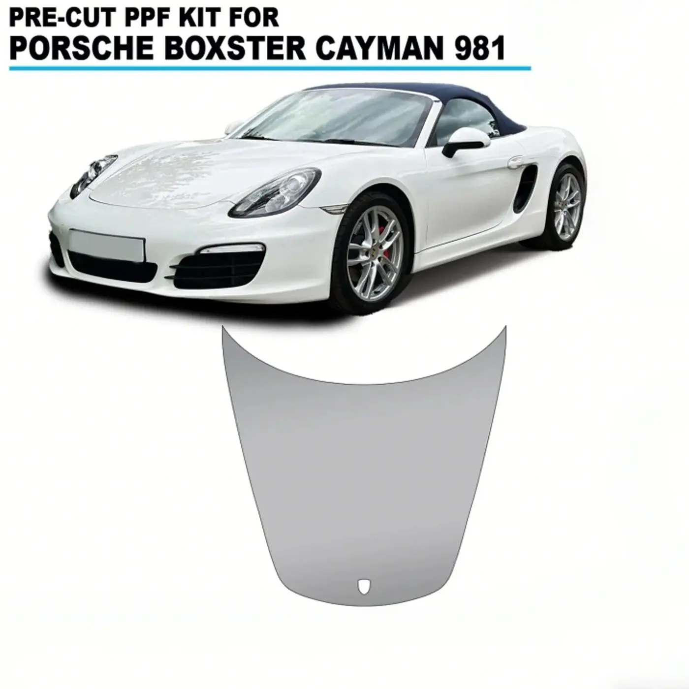

8.5Mil TPU Hood Paint Protection Film For Porsche Boxster 981 2012-2016 Pre-cut PPF Kit Clear Bra Body Anti-Scratch Resistant