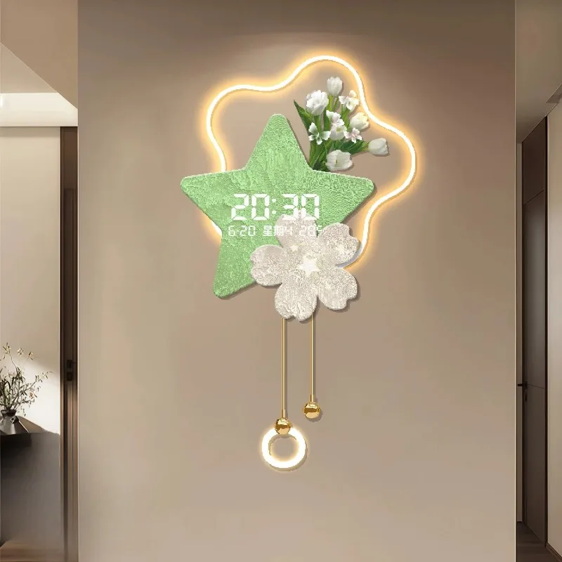 Led Luxury Wall Watch Restaurant Fashion Design Creative Bedrooms Modern Wall Clocks Living Room Horloge Murale Home Decoration