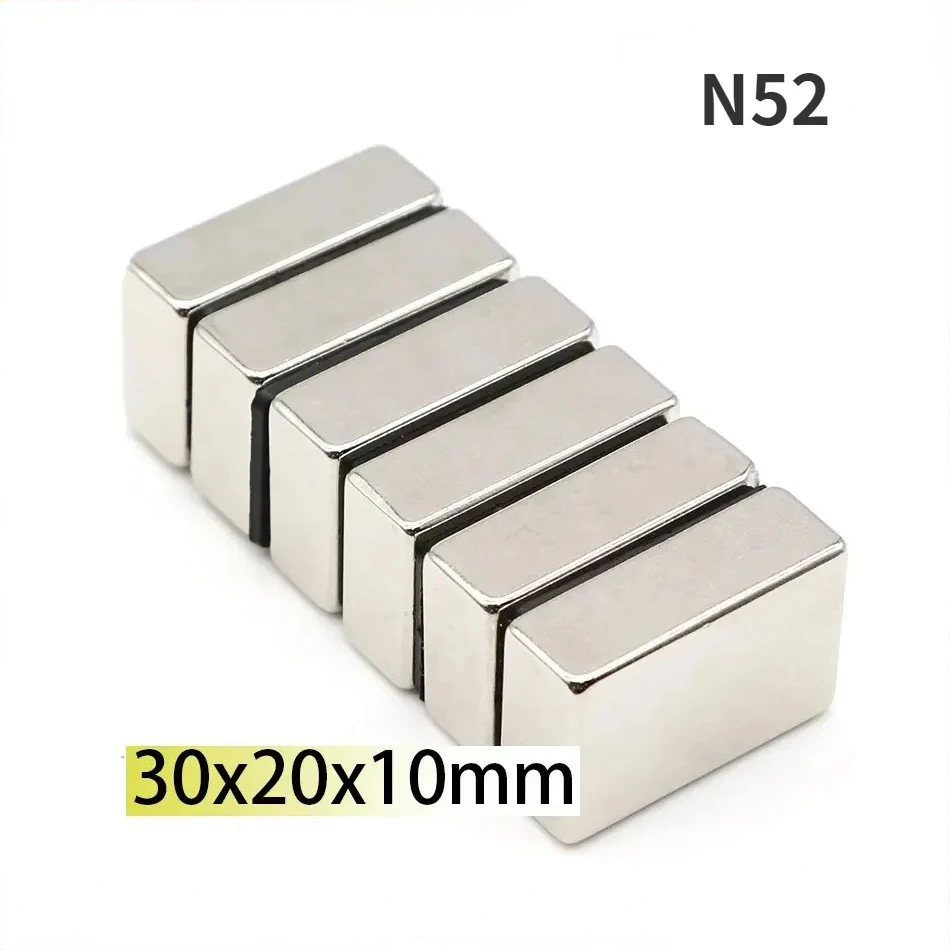 

N52 30x20x10 25x15x20 N35 Neodymium Block Strong Rectangle Magnets Rare Earth Original Generation Heat System Motor Search