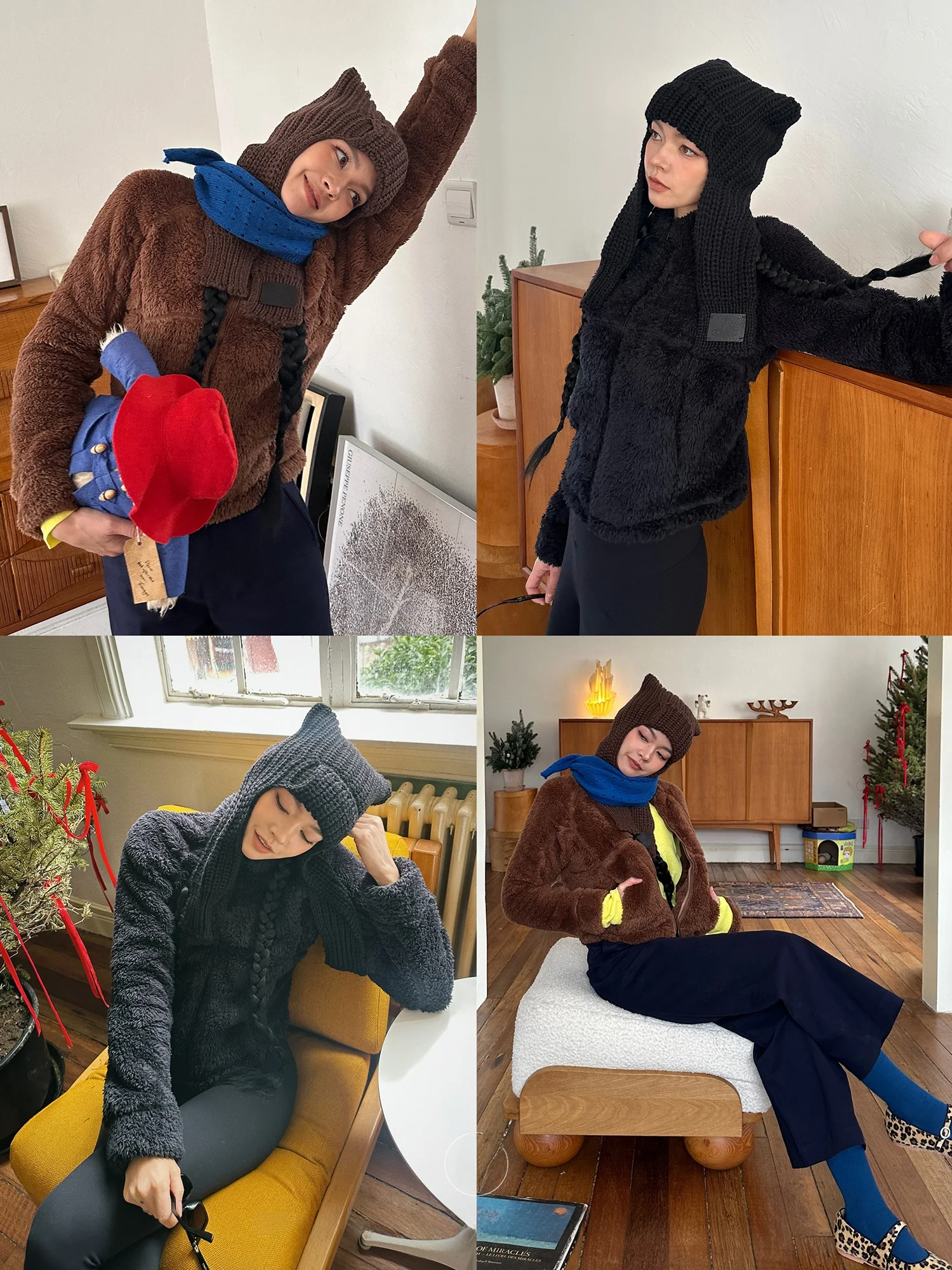 

Betchow American Long Velvet Fce ort Plu Jaet Cloudlike Touch Bla Brown Commute Sle Полиэфирное волокно на молнии Clo...