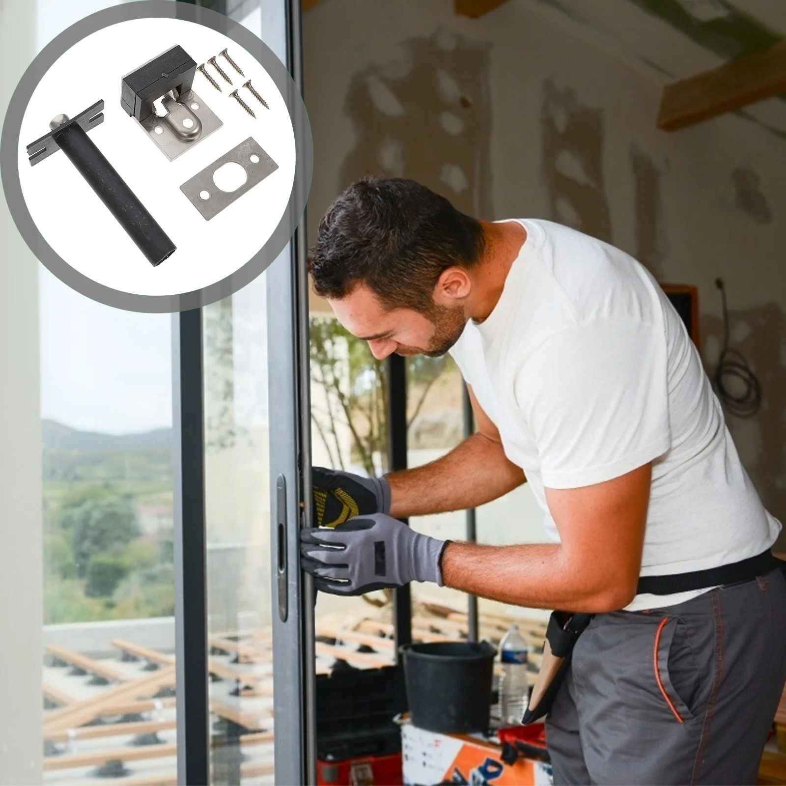 1 مجموعة 1 مجموعة المخفية مكافحة سرقة الباب سلسلة مكافحة سرقة قفل لفندق بيت الضيافة أخفى سلسلة قفل الباب استخدام جهاز كمبيوتر #6