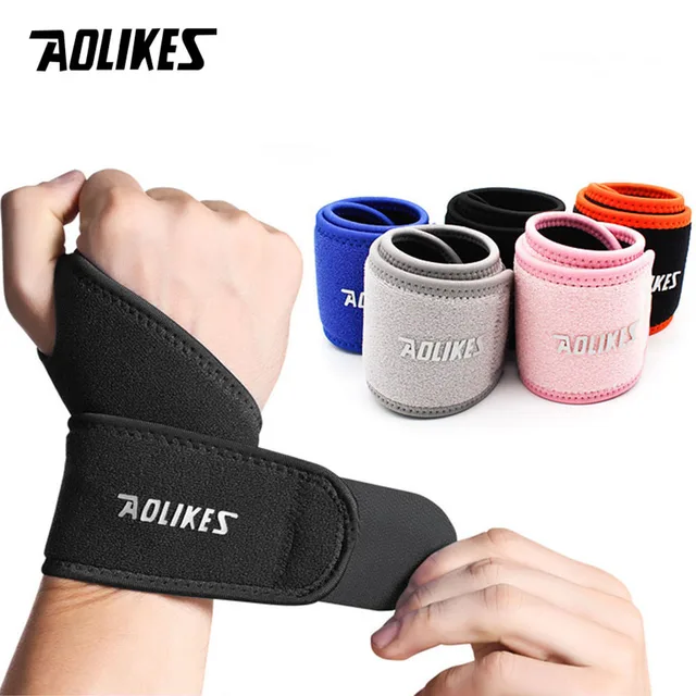 AOLIKES 1PC regulowana opaska na nadgarstek orteza tunelu nadgarstka wsparcie nadgarstka Sport zapalenie ścięgna ulga w bólu na zapalenie stawów bandaż na nadgarstek Wrap