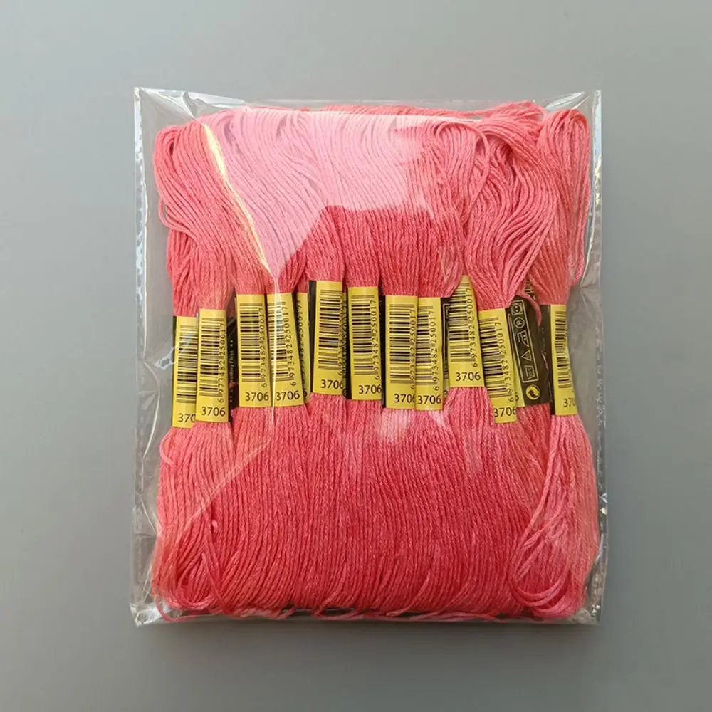 Unique Cross Stitch Thread Craft Polyester Cotton Floss Sewing Skeins 24 Pieces /8 Meters /6 Strands Gradient Color