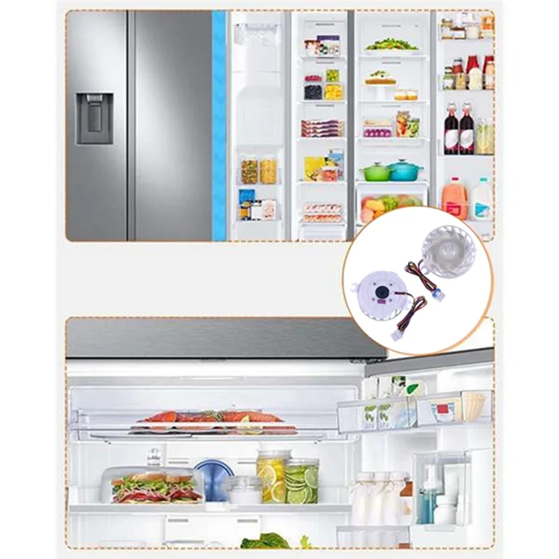 A74G-EAU65089706 الثلاجة المبخر مروحة المحرك للثلاجة Z40E12MS1A0-57K06 محرك مروحة التبريد استبدال جزء تيار مستمر 12 فولت