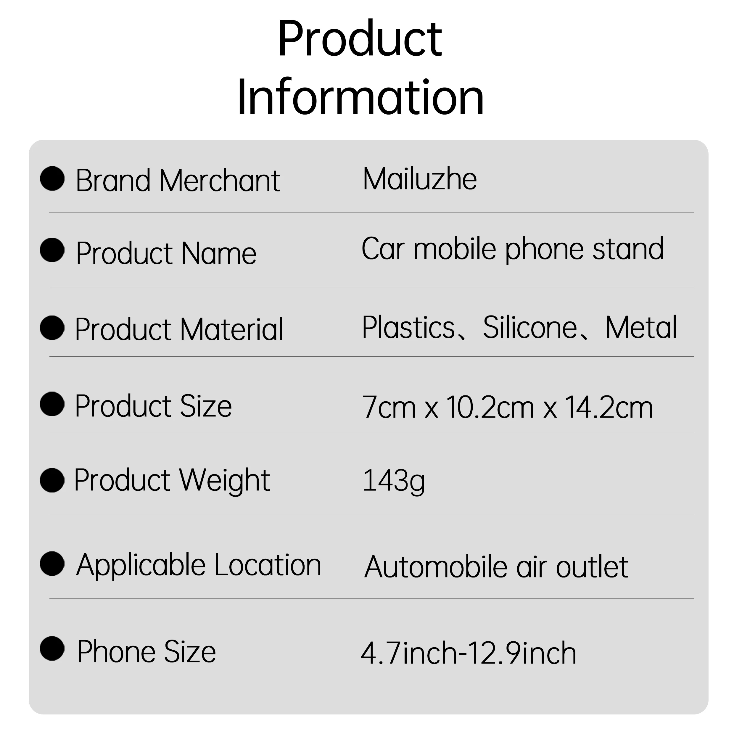 LRBH Universeller Auto-Lüftungshalter für Tablets und GPS-Geräte, passend für 7"-12,9" iPad Pro/Mini/Air 2, Galaxy Tab & 4"-7" faltbare/gerade Handys. – Detail 14