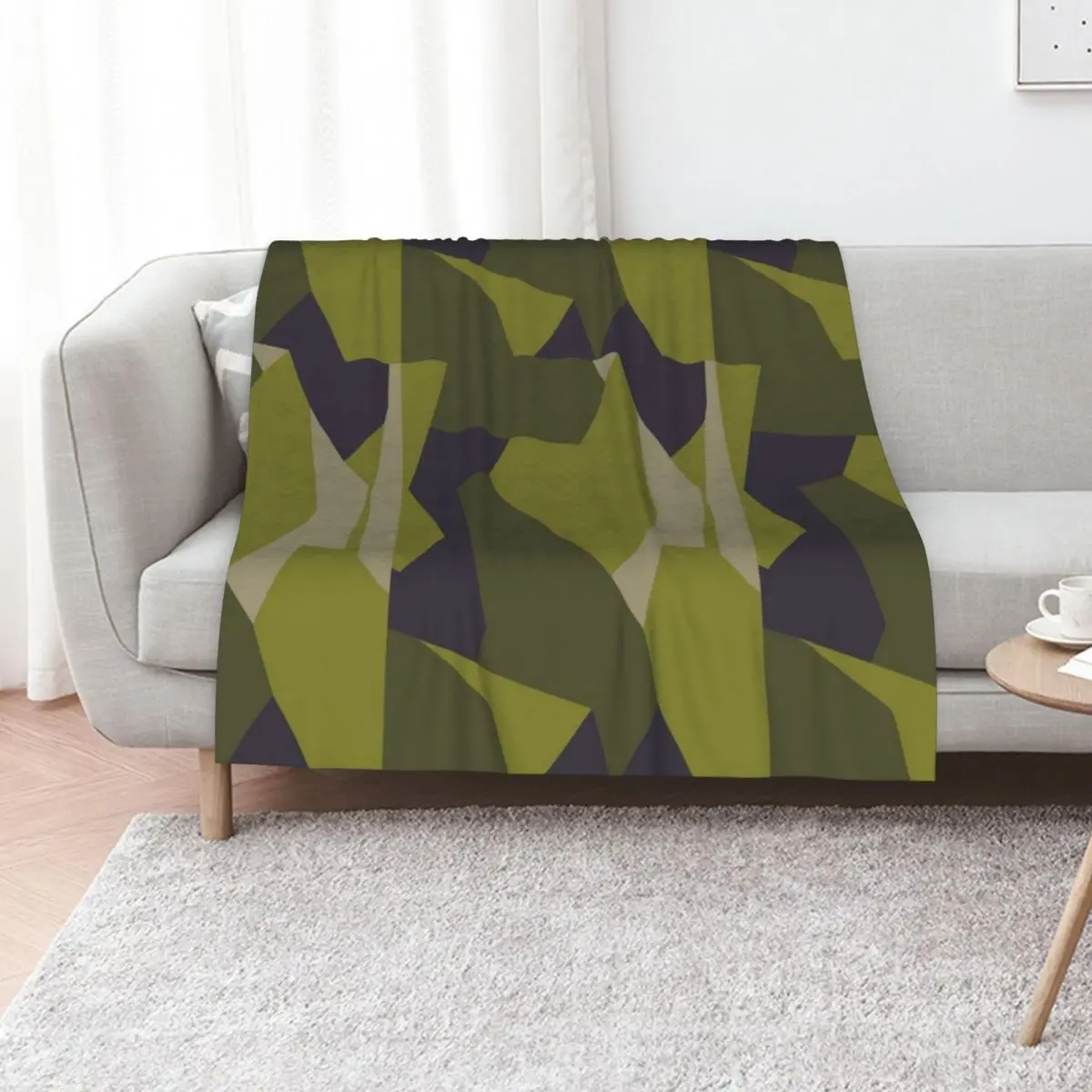 

Swedish M90 Splinter Black Green Camo Throw Blanket Designers warm winter decorative Winter beds Blankets