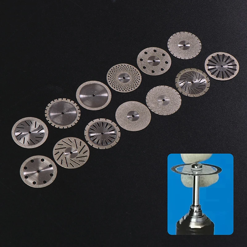 

Dental Lab Double Sided Diamond Cutting Disc 22MM For Separating Polishing Ceramic Crown Plaster Or Jade