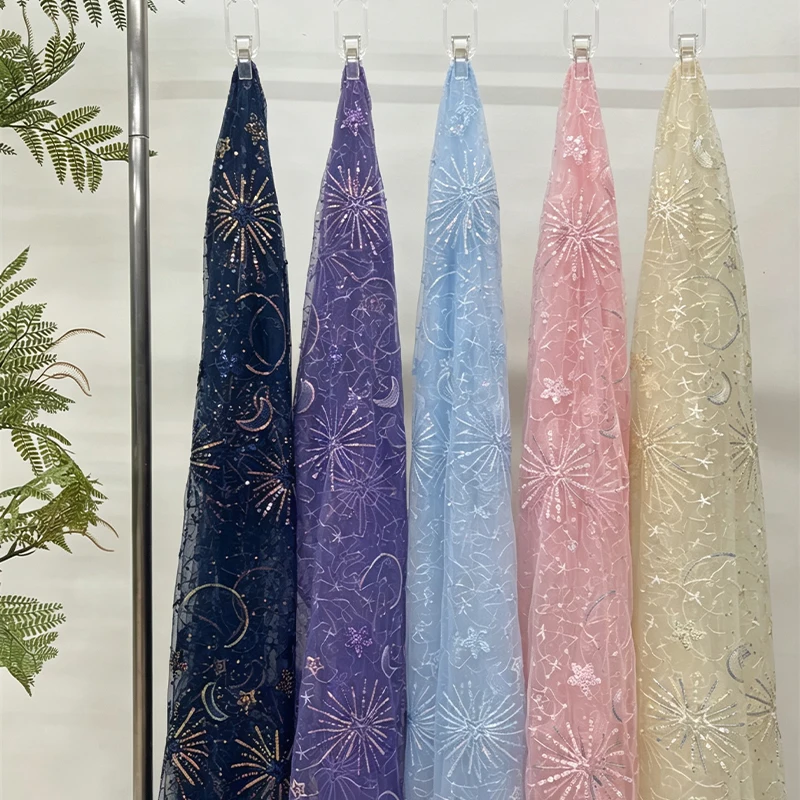 Colorful Star Moon Sequins Emb - đánh giá và giá Embroidery Underlay