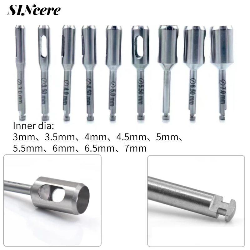 

Dental Implant Tissue Punch Terphine Bur Instrument for Low Speed Handpiece Dentistry Surgical Tool Autoclavable