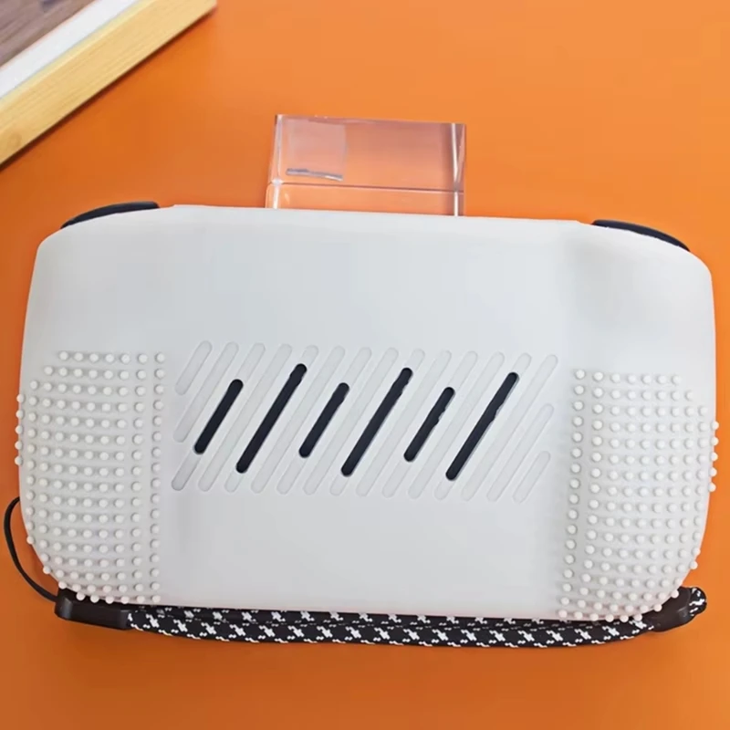 Topaanbiedingen Gamepad-behuizing met draagkoordbeschermer voor RG Cubexx Krasbestendige beschermhoes voor gameconsole Romig