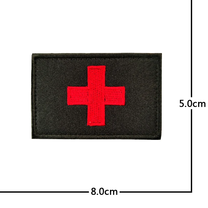 medic rescue Embroidered patch Hook and Loop Applique Armband Military Tactic Badge Backpack DIY Apparel Accessories