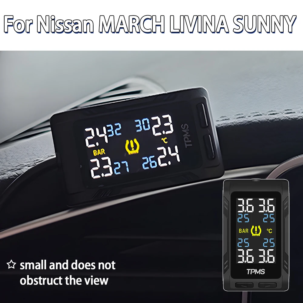 

Система контроля давления в шинах TPMS, сигнализация безопасности давления в реальном времени для Nissan MARCH LIVINA TIIDA SYLPHY TEANA Qashqa X-Trail