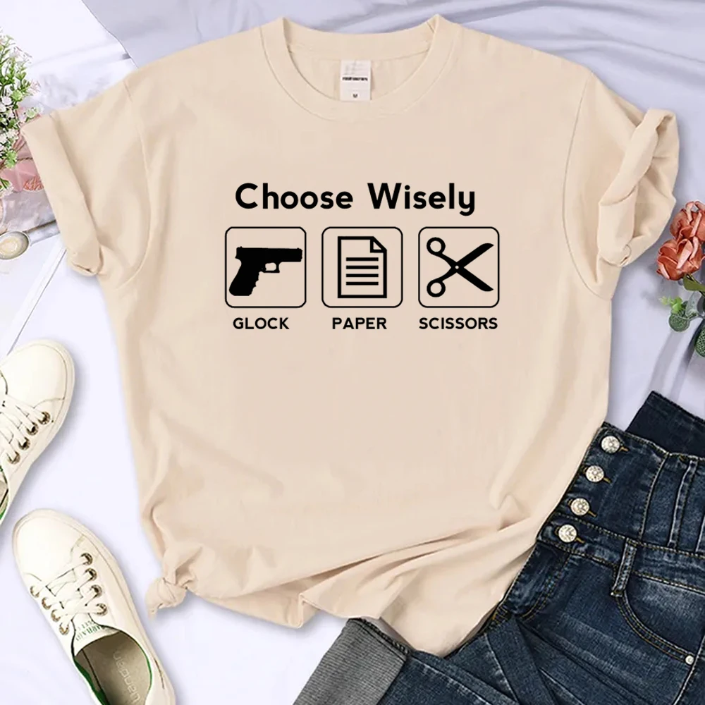 

Glock t-shirts women designer t-shirts female 2000s manga comic clothes