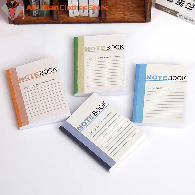 ⭐ CHAUD ❗   Mini carnet d'exercices pour maison de poupée 1/12, 4 pièces, modèle de maison de poupée, décoration d'étude, maison de poupées, accessoires de papeterie scolaire