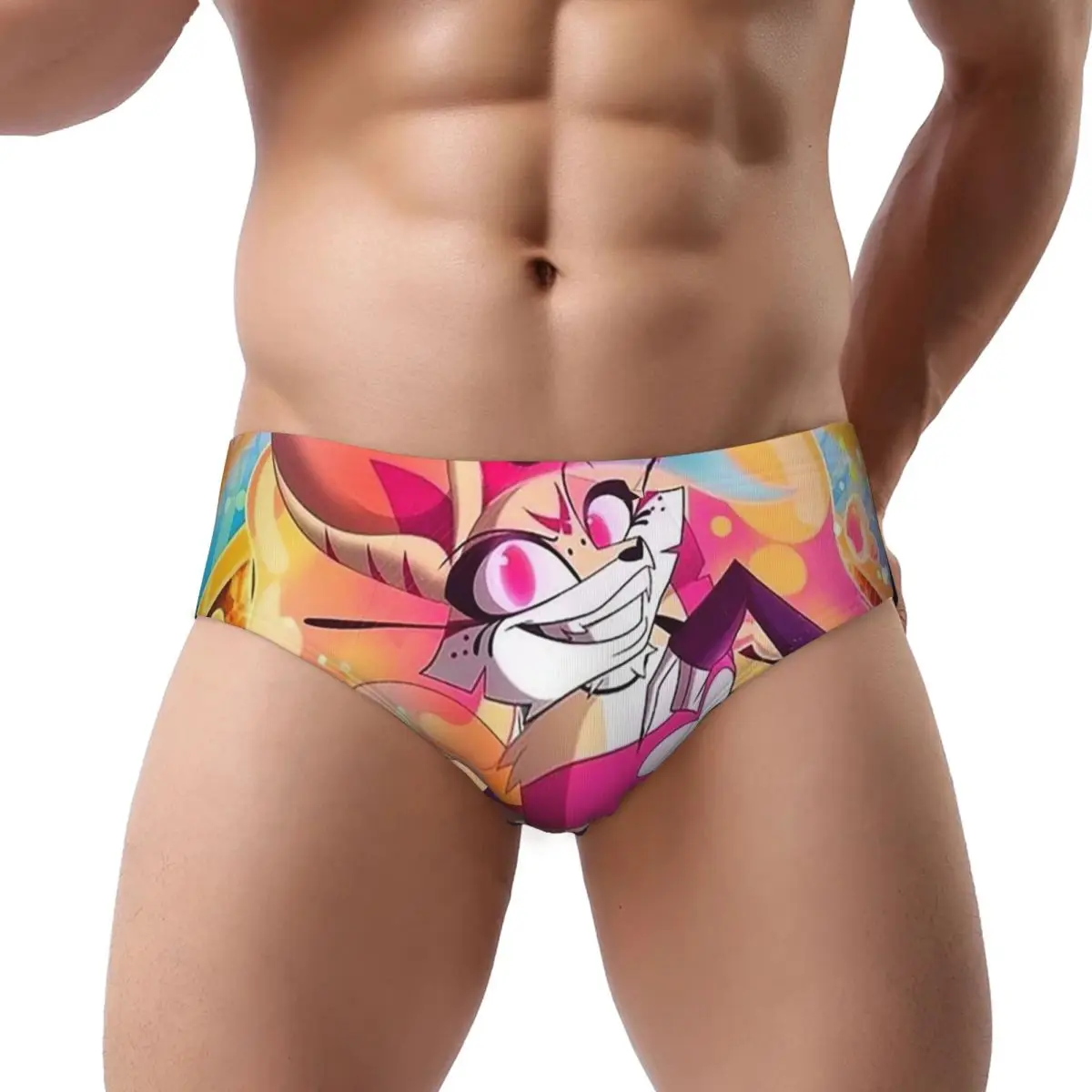 

Helluva Boss Beelzebub Male Triangle Panties Ventilate Boxer Underpants Short Underwear for Homme Man Boyfriend Gifts