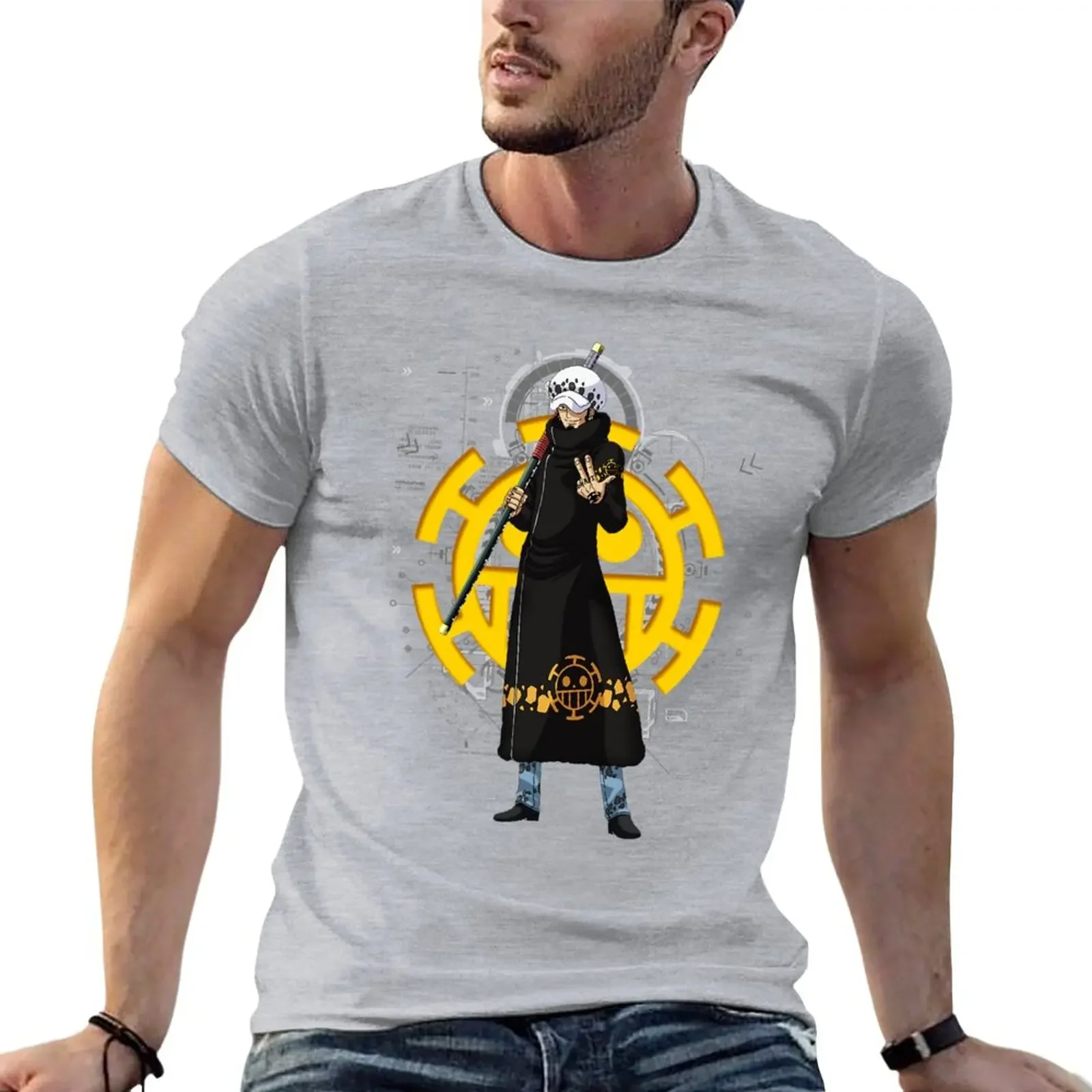 

Retro Vintage Trafalgar Law Love You T-Shirt graphics plus size tops new edition mens t shirts pack