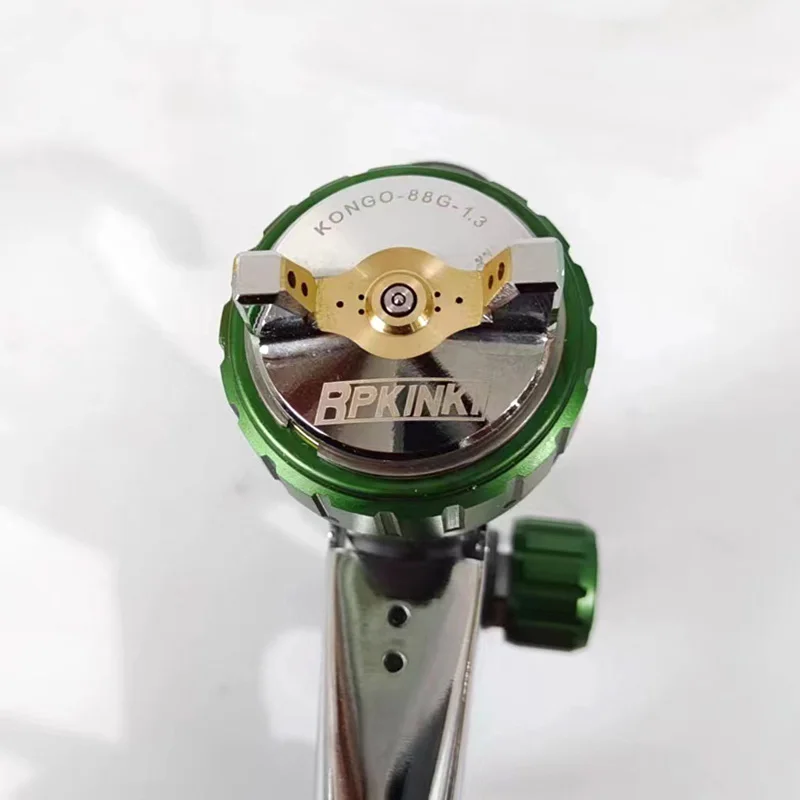 Japan KINKI KONGO-88G Airbrush Green Kong Car Spray Gun High Atomizer Upper Pot 600ML Capacity