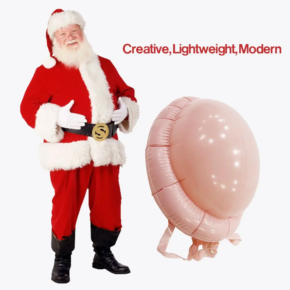 Decorative DIY Xmas Decor Christmas Fake Belly Inflatable Hunchback Inflatable Santa Claus Props Fake Pregnant Belly