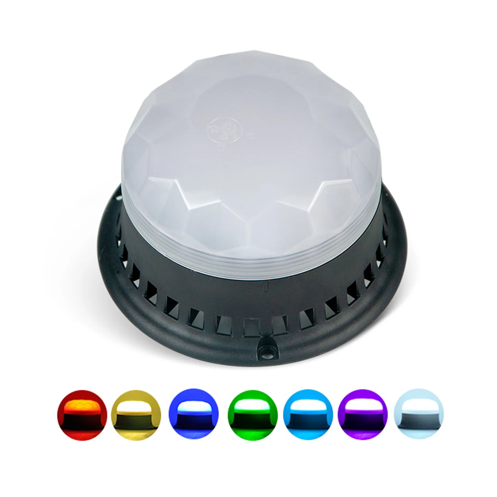 

7 Colors Warning Beacon Light Waterproof Strobe Siren Alarm with 120 Dceibel Volume 8 Tones and 3 Flash Modes DC10-30V