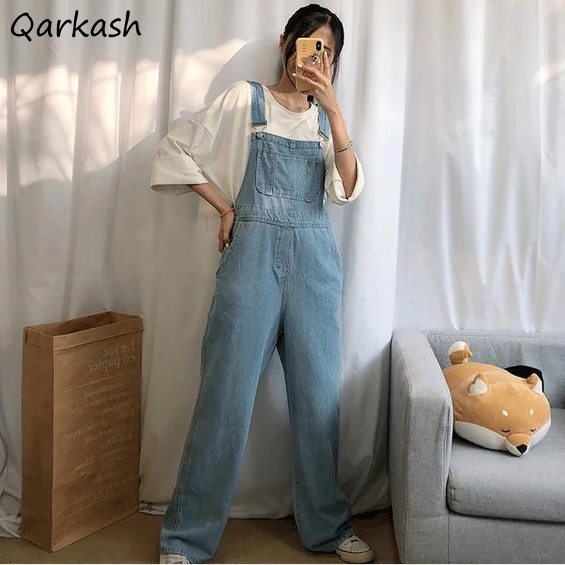 

Women Jumpsuits Casual All-match Streetwear Solid Spring New Stylish High Waist Daily Straight Females Vintage Ins Classic Retro