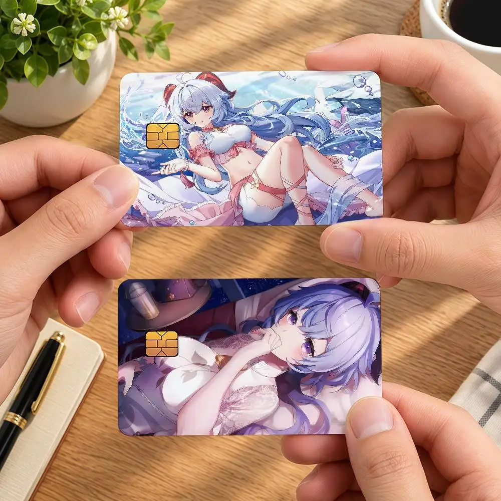 Ganyu Genshin Impact Ideal Gift Wrapping Option Credit Card Cover Stickers Original Design Card Stickers