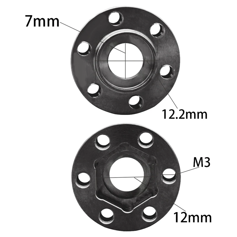 4 pezzi Rc auto pesi ruota mozzo esagonale adattatore allargato per 1/10 RC Crawler 1.9 ruote da 2.2 pollici cerchione assiale SCX10 TRX4 6mm