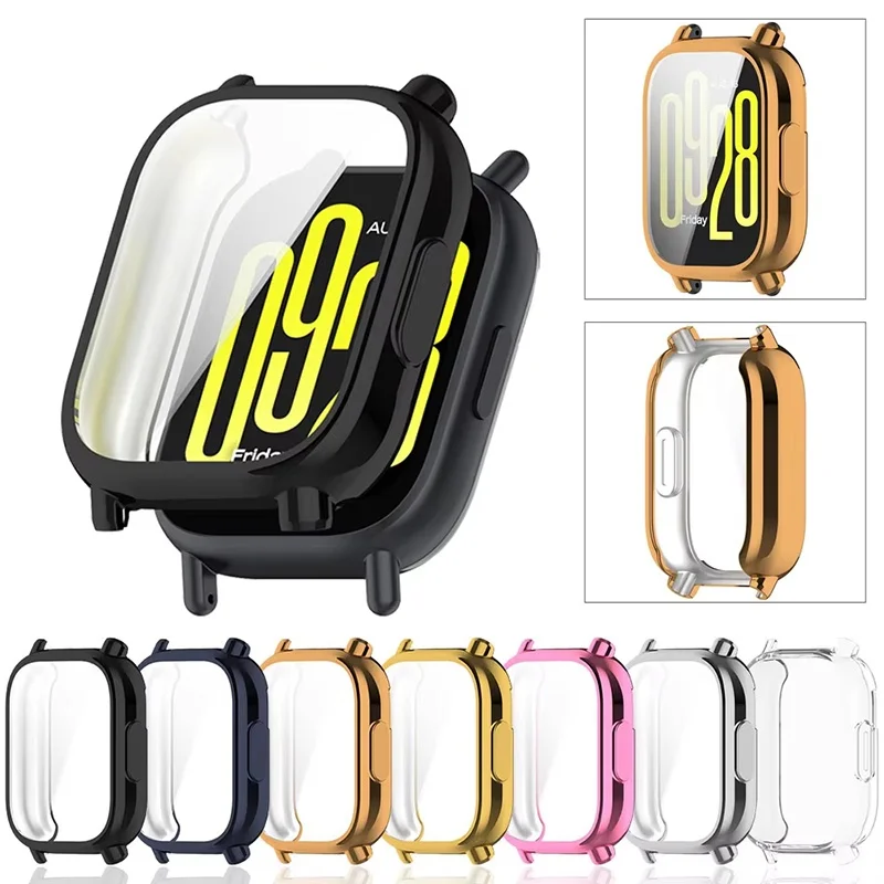 Capa protetora de tela tpu para redmi watch 5, capa protetora de silicone para relógio inteligente xiaomi watch 5 lite/acessório ativo