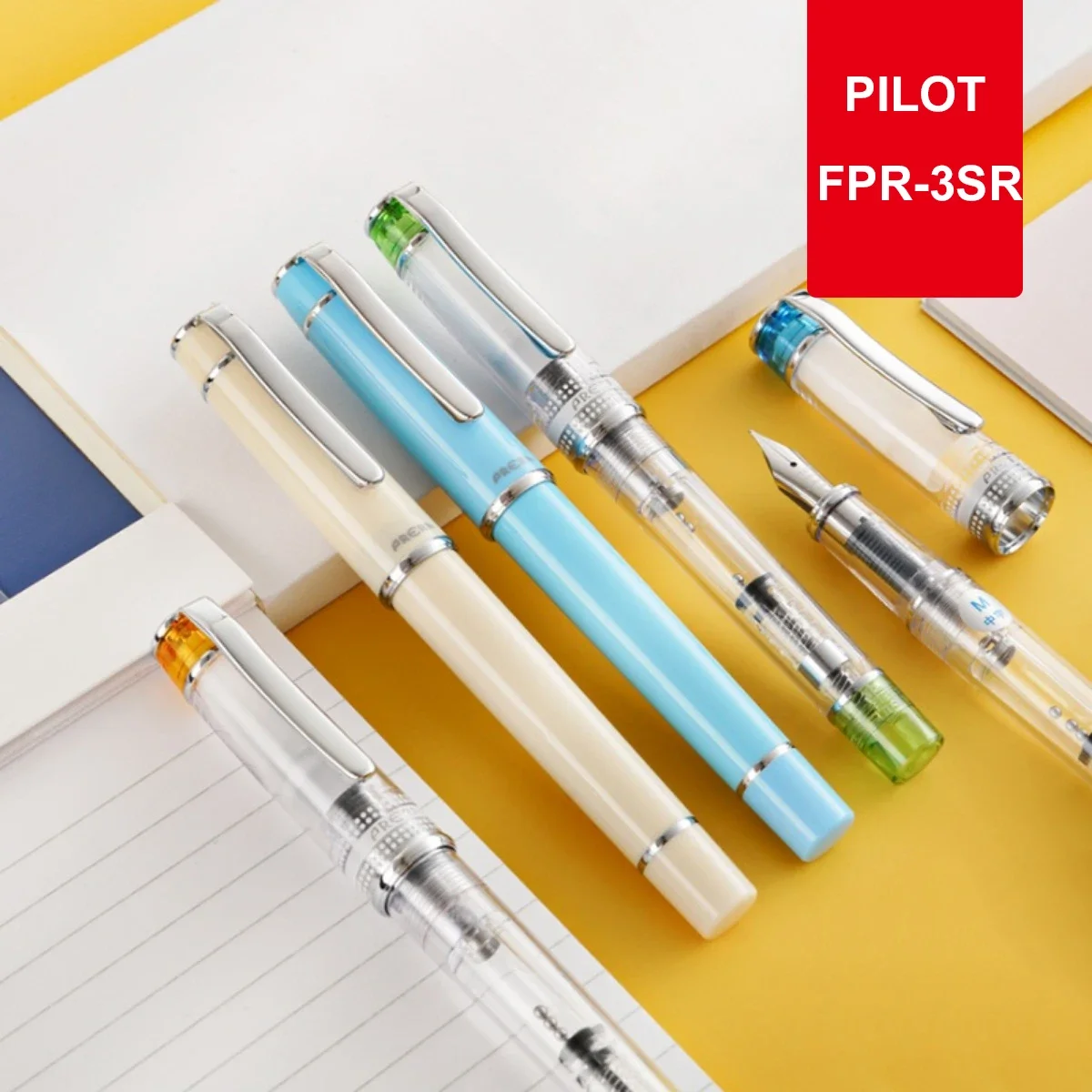 Japan Transparent PILOT FPR-3SR Prera Pen F/M Tip Color Metal Pen Clip Exquisite Student Writing Business Office Supplies Gift