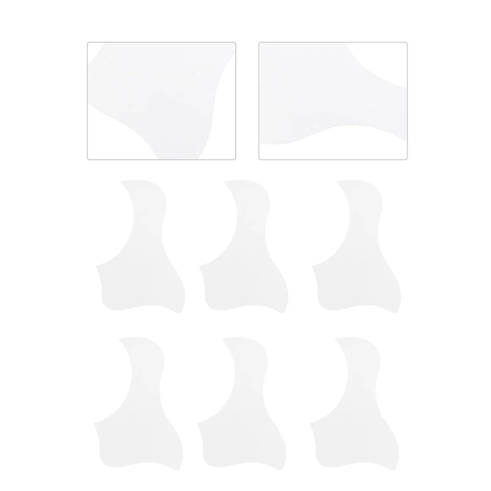6Pcs Guitar Pickguard Protective Self-Adhesive Sticker Anti-Scratch Guard Folk Acoustic Guitar Parts Ukulele Pickguard