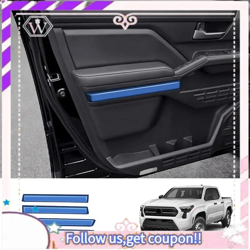 

Portable Car Interior Door Panel Trim Strip Decorative Sticker For Toyota TACOMA 2024 Car Interior Accessories Component Blue