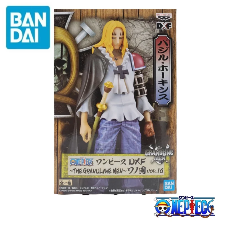 

Bandai Original One Piece Banpresto Basil Hawkins 100% Genuine Original Box Holiday Gifts Anime Merchandise Figurine 17cm