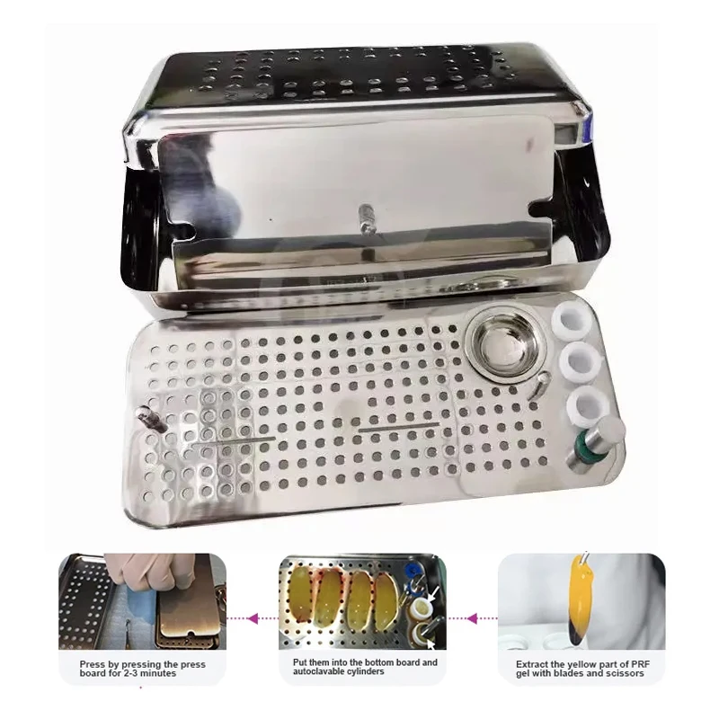 Dental CGF PRF Platelet Rich Fibrin Box Dental Implant Surgery Kit PRF  Spatula Bone Compactors Dentist Dental Instruments