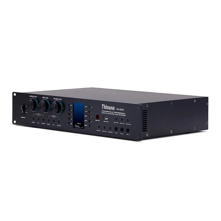 Thinuna KA Series Professional DSP Amp 2 Channel 500W Class AB Karaoke Power Amplifier for Sound Equipment/Amplifiers/Speaker