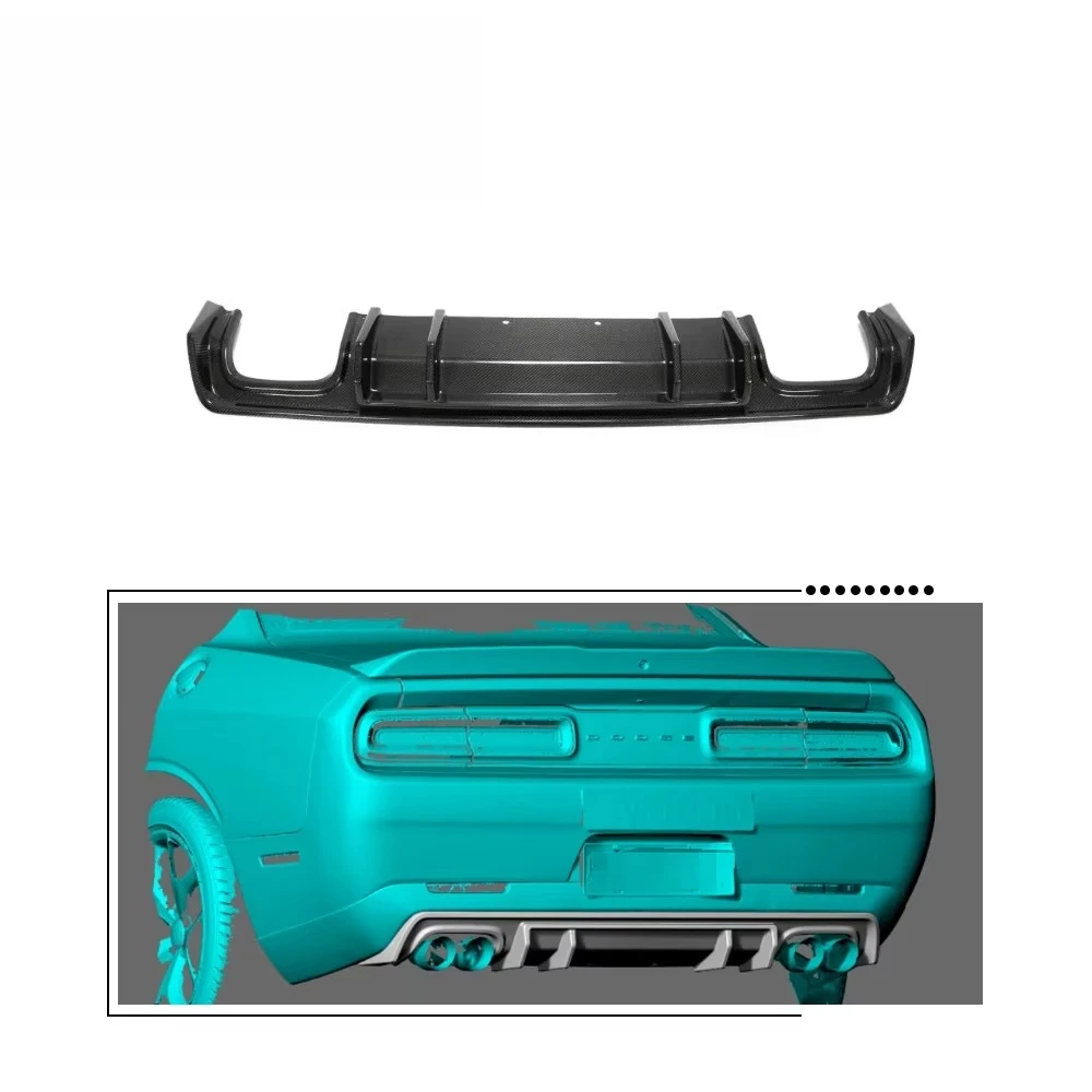 

For Dodge Challenger Carbon Fiber Rear Diffuser 2015-2019