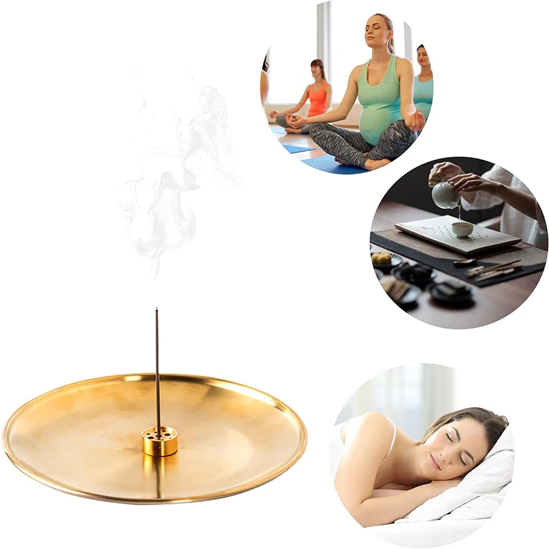 Incense Burner Set with Holder and Tray Desk Decor Tabletop Ornament Decoration Incense Burne Holder for Housewarming Yoga SPA