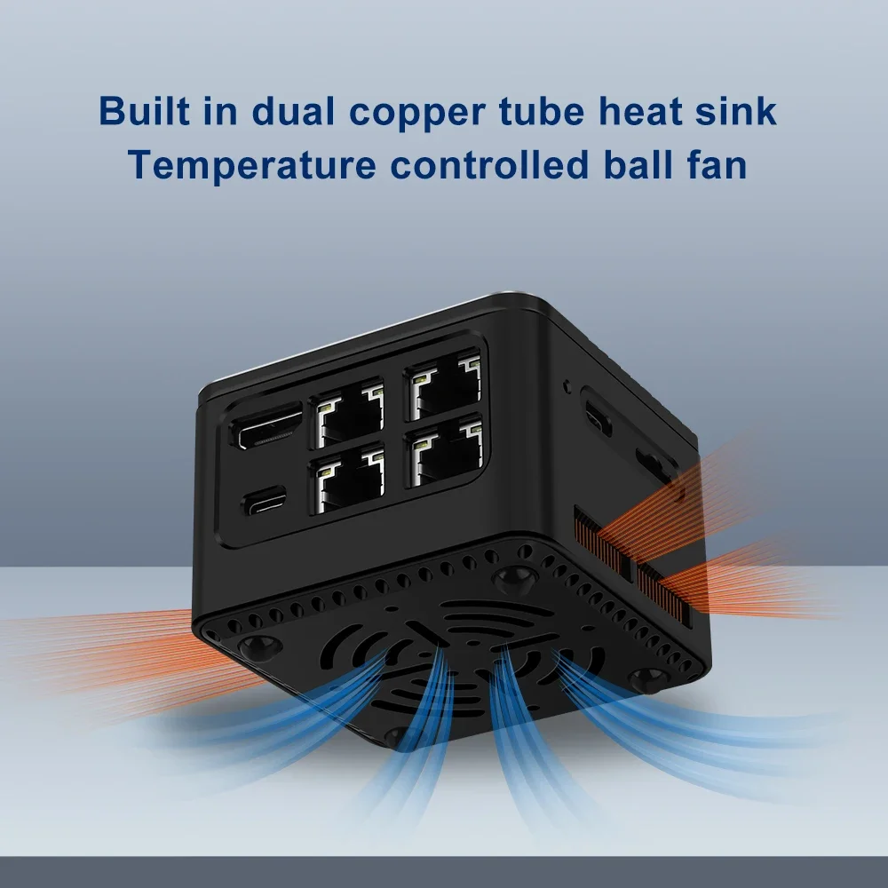Imagem -04 - Cwwk-computador de Firewall m1 Super Mini Macio Router 12ª Geração Alder Lake i3 N305 N100 4x Intel 2.5g Lan Tipo-c Proxmox Pfsense Esxi