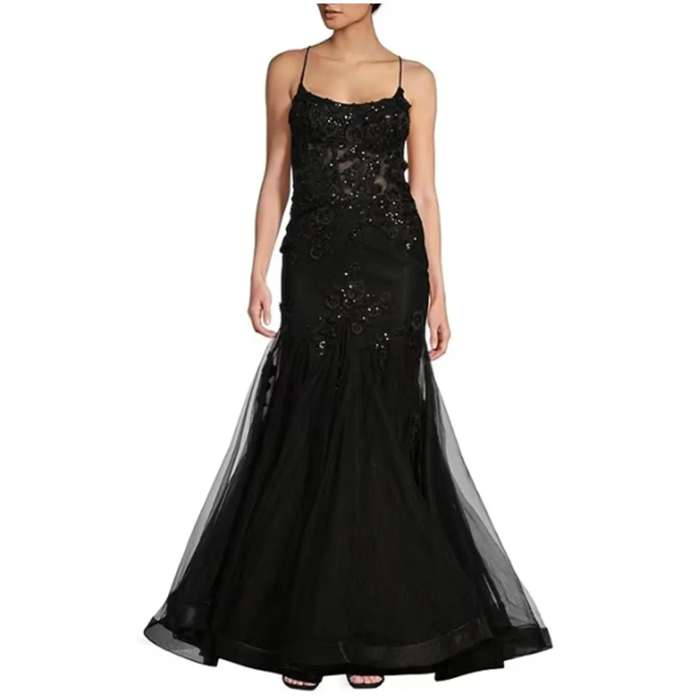 

Sexy Mermaid Party Evening Dresses Elegant Sleeveless Long Black Prom Dress 2024 Luxury Gown Off Shoulder Formal Occasion