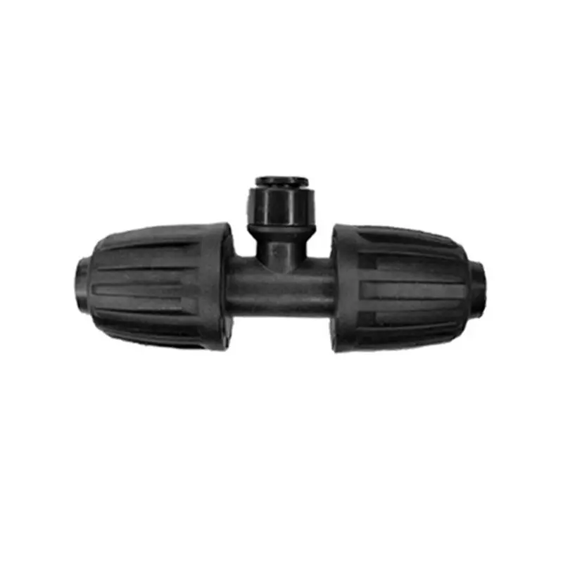 SYW-Garden Drip Tubing 10PCS 16Mm To 4/6Mm Hose Watering Joint 3 Way Quick Connector Tee For 1/2