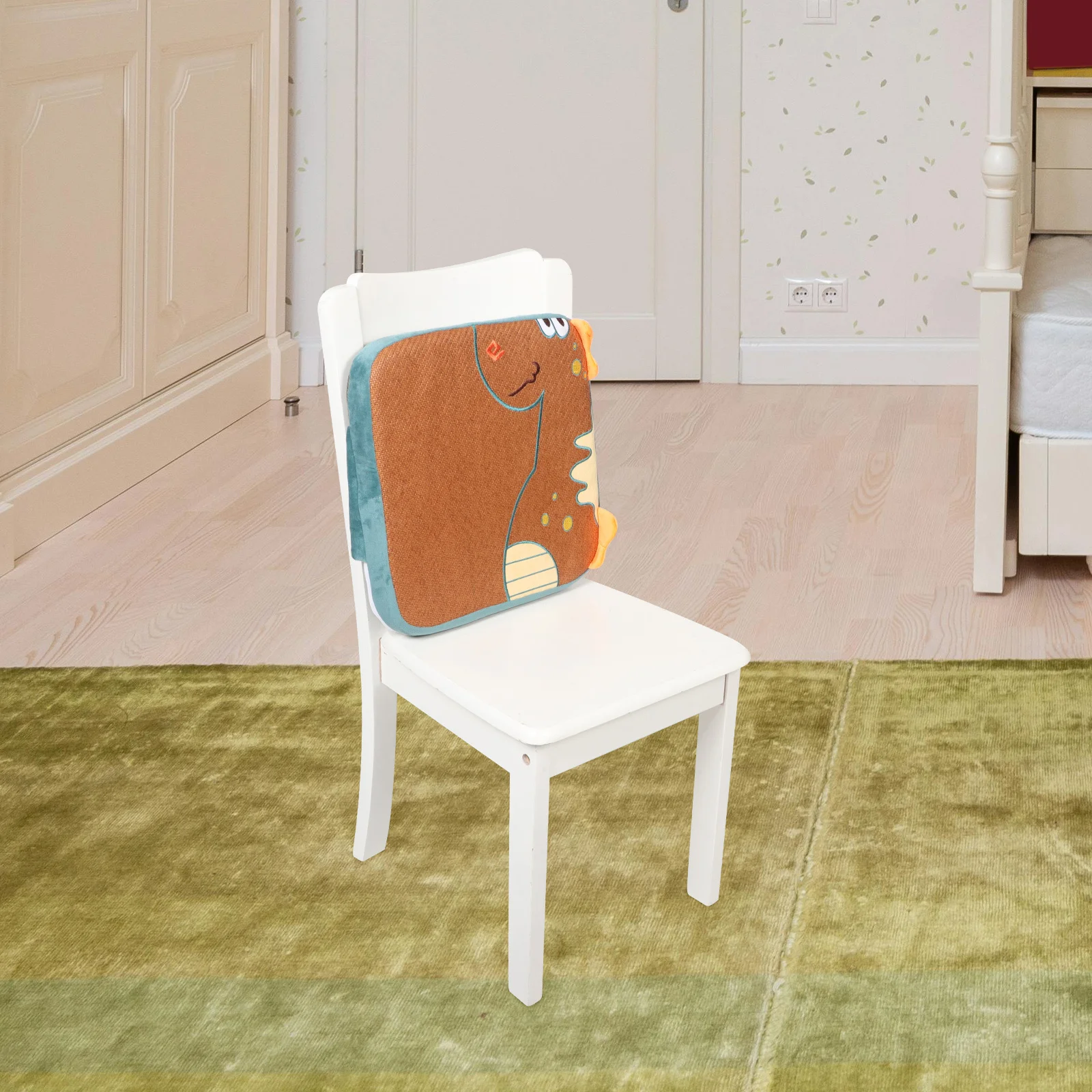 Almofada de reforço infantil, 15cm de altura, aumento respirável, almofada de assento de desenho animado para mesa de jantar, cadeira de criança, antiderrapante