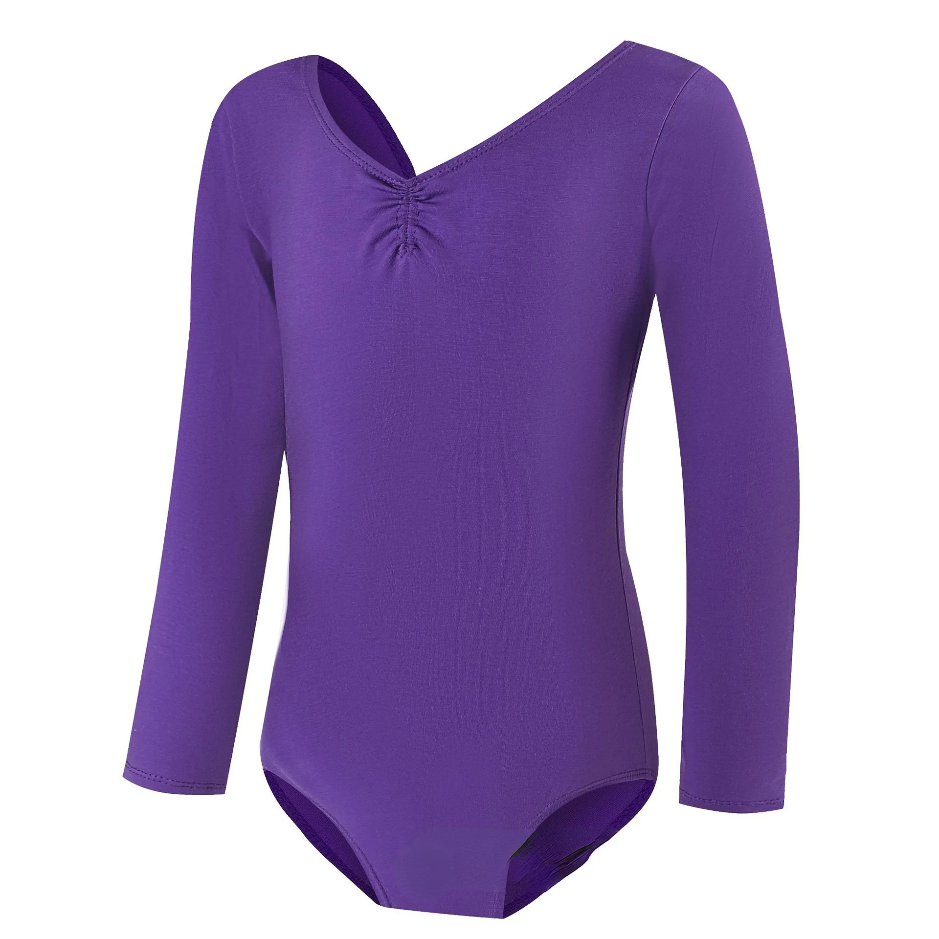 Classico estate balletto danza body cotone bambino ragazze bambini manica lunga ginnastica costumi da ballo tuta per Dancewear