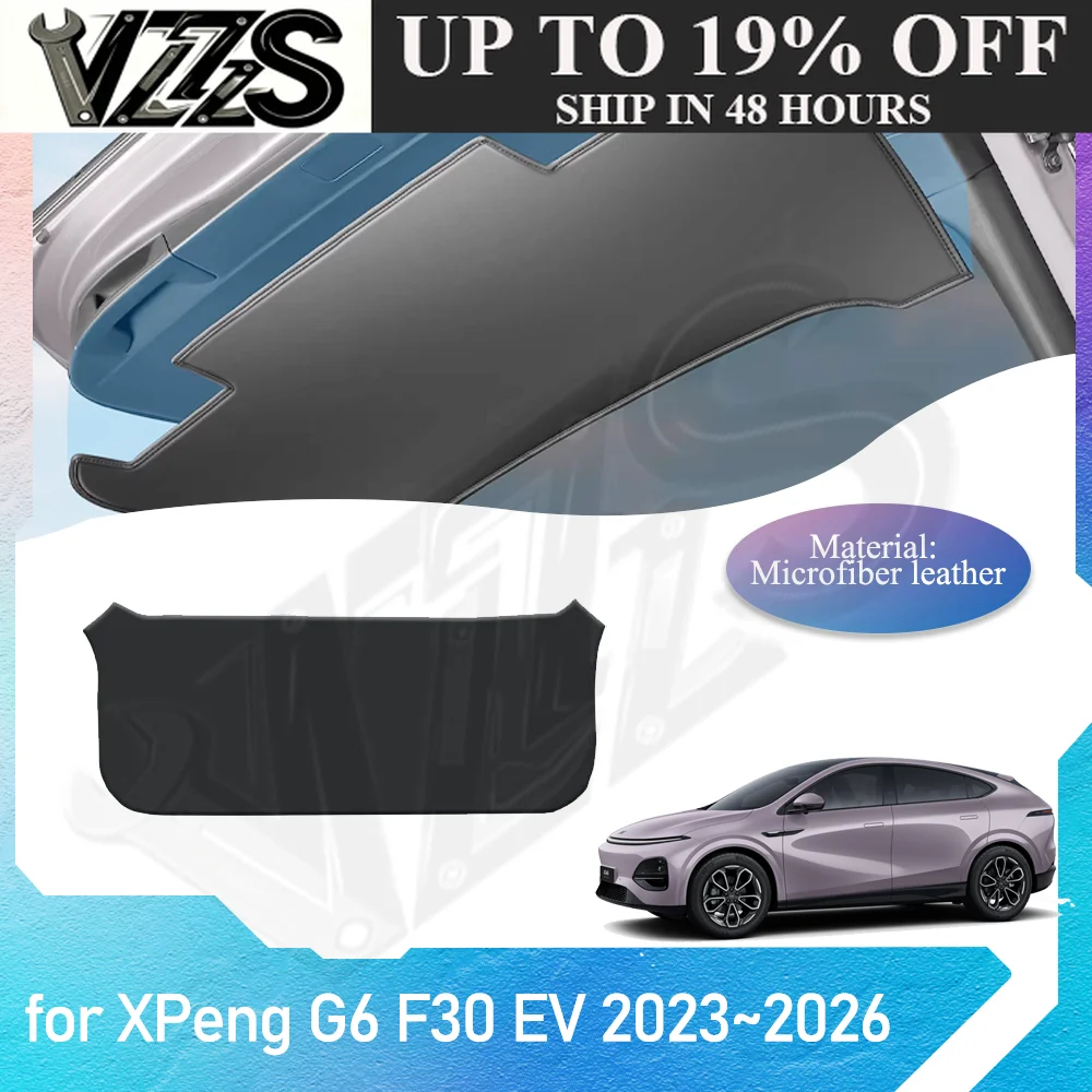 Car Trunk Door Mat for XPeng G6 F30 EV 2023~2026 Tailgate inside Protection Pad Cargo Anti-dirty Waterproof Cover Accessories