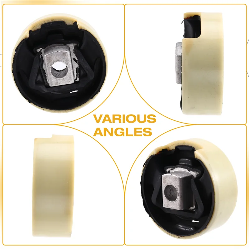 A85E-Upper Lower Front Engine Mount Rubber Engine Mount Rubber Set Engine Mount Rubber For VW Golf