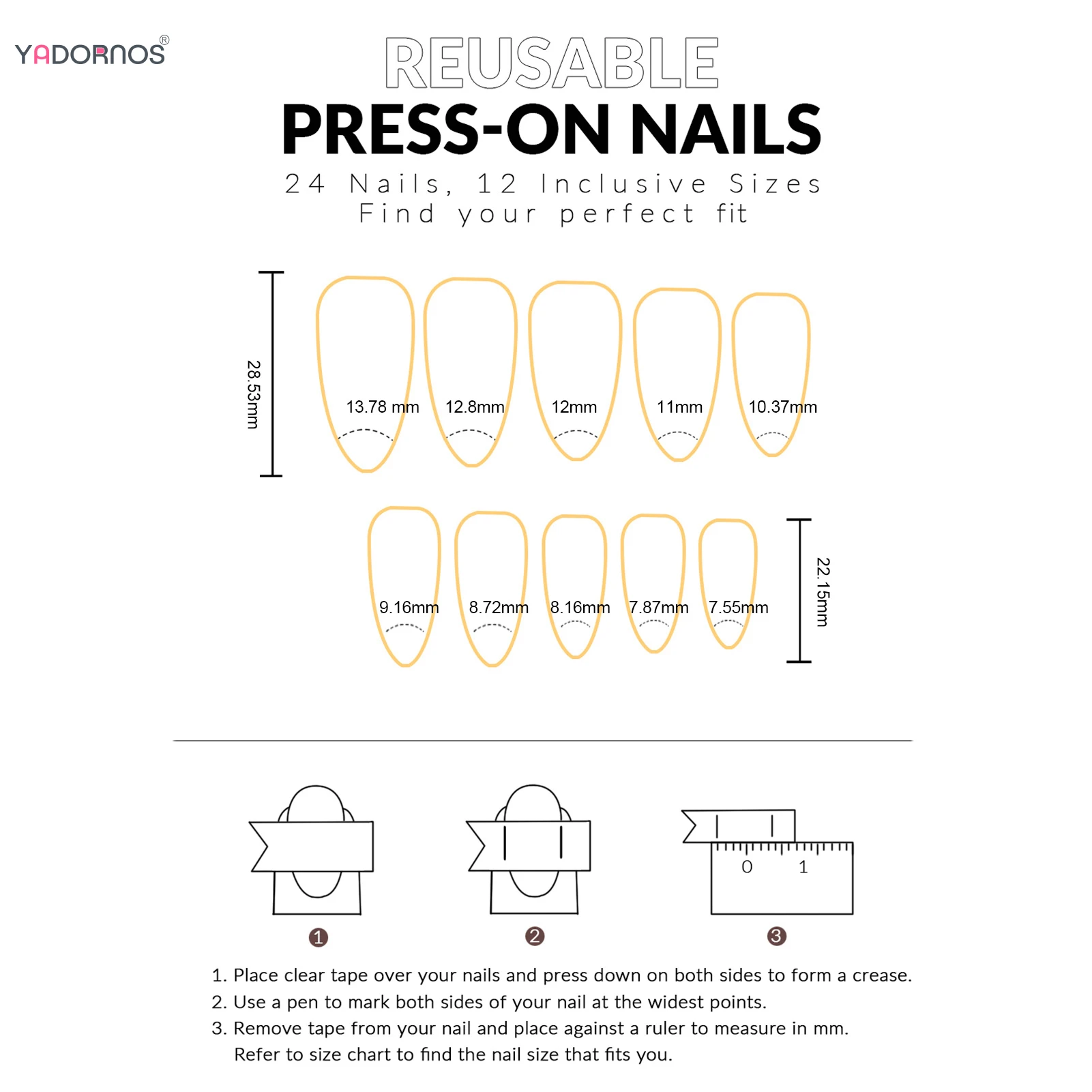 24szt Candy Stripe Fałszywe Paznokcie Na Boże Narodzenie Impreza Biały Płatek Śniegu Flash Diamond Red Sequins Press On Nail Long Almond Fake Nai