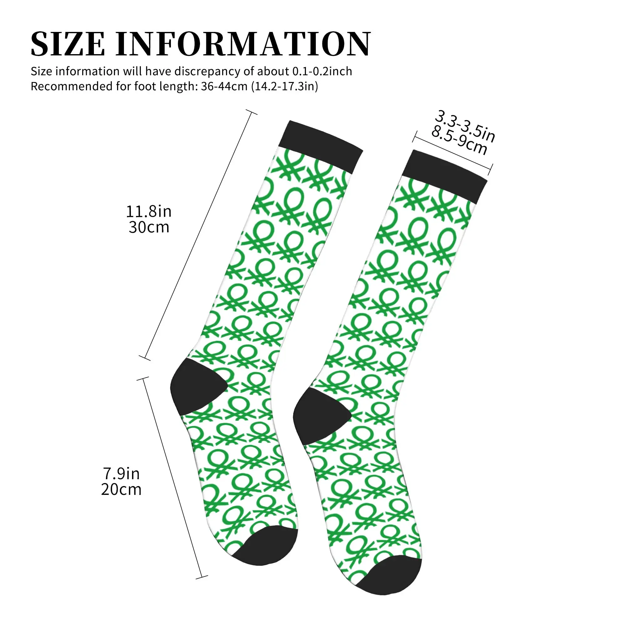 United Colors Of Benettons Men's Sports Compression Socks Unisex Novelty  Spring Summer Autumn Winter Dress Socks view 4