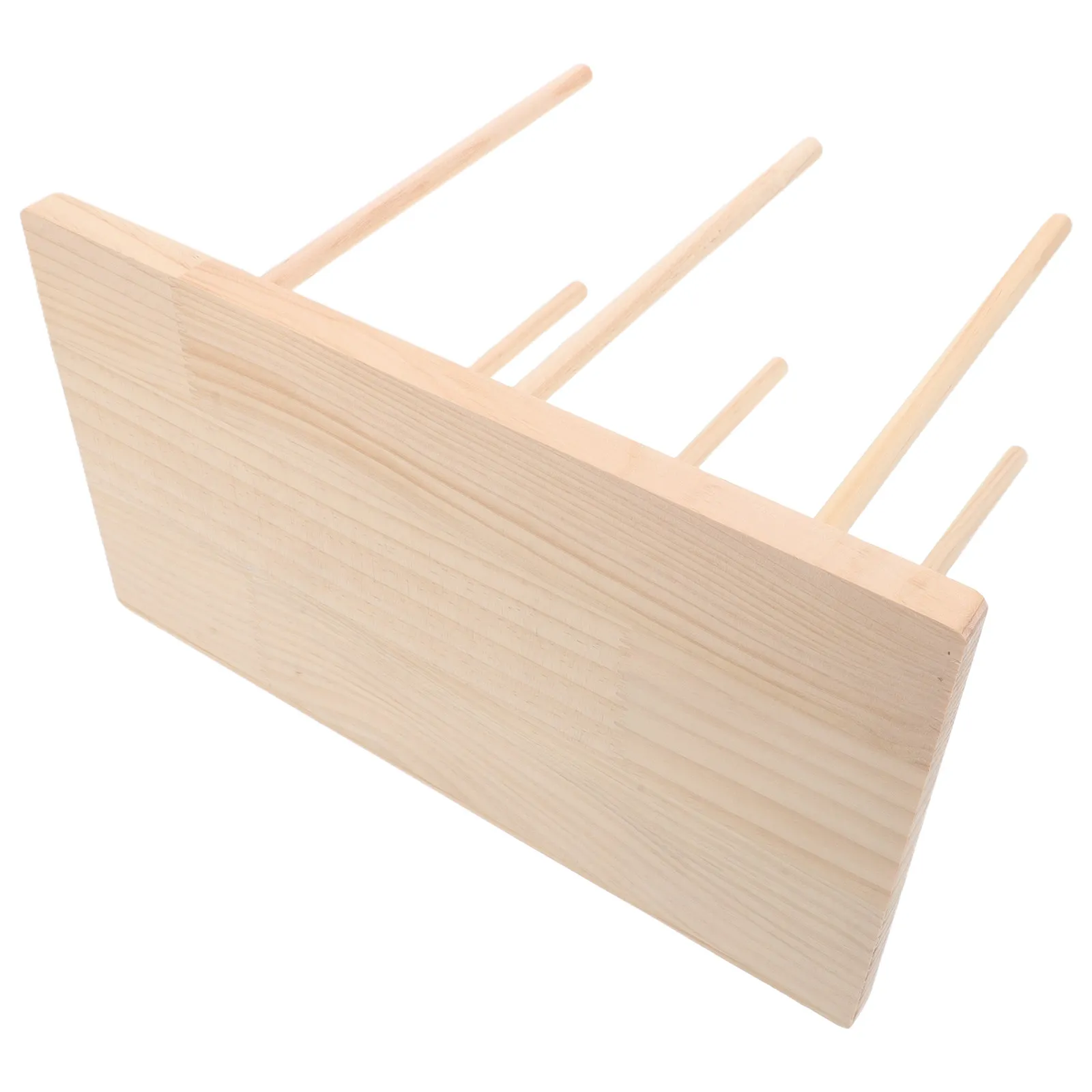 Wooden Finger Puppet Display Stand Holds 6 Hand Puppets Anti-Crush Holder Classroom Kindergarten Storage Organizer Rack